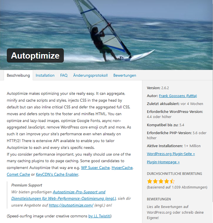 WordPress Autoptimize