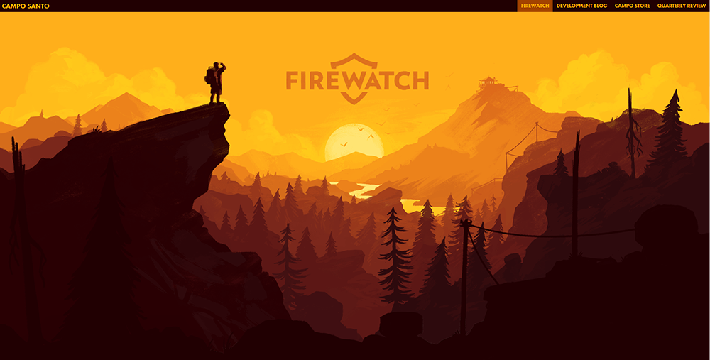 Firewatch Parallax Scrolling Webdesign