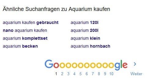 Ähnliche Suchanfragen Google